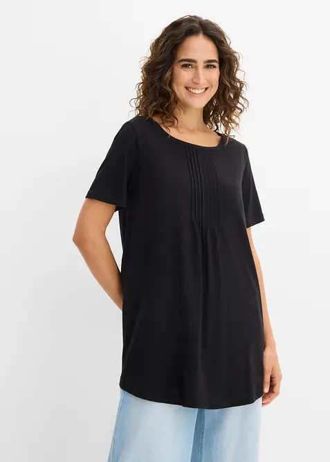 T-Shirt in A-Linien-Form, kurzarm, bonprix