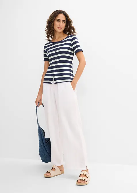 Palazzo-Hose aus luftigem Musselin, bonprix