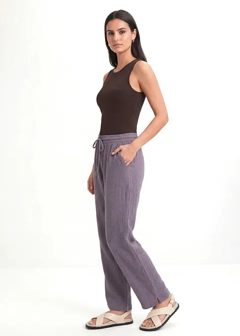 Palazzo-Hose aus luftigem Musselin, bonprix