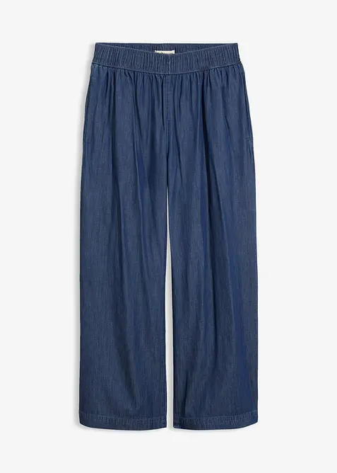 Jean large, taille haute, cropped, bonprix