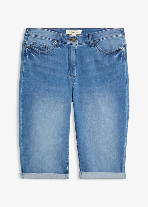 Jeans Bermuda Mid Waist, Bequembund, bonprix