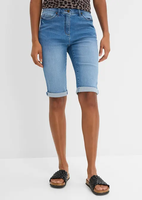 Jeans Bermuda Mid Waist, Bequembund, bonprix