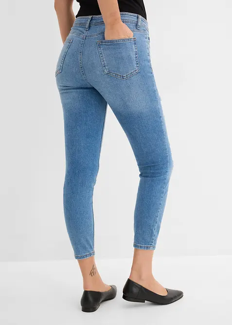 Skinny-Jeans, Mid Waist, Destroyed, bonprix