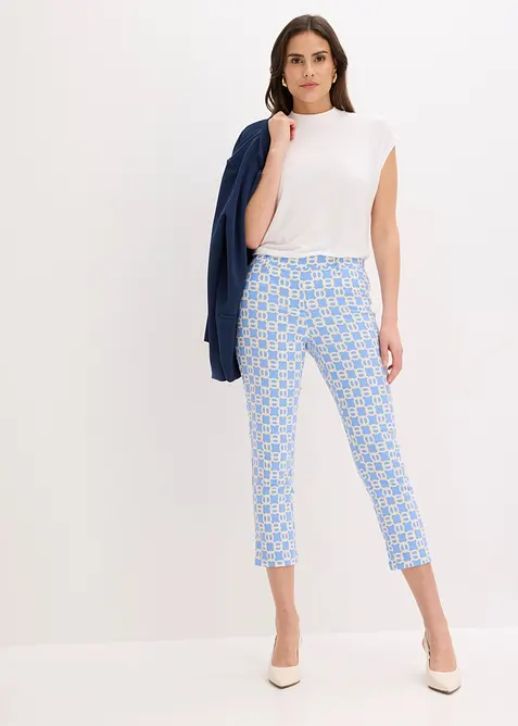 Pantalon 7/8 en bengaline extensible, bonprix
