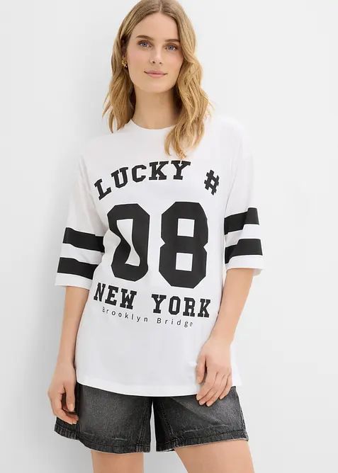 Oversize-Shirt aus reiner Bio-Baumwolle, bonprix