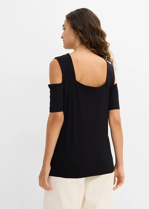 T-shirt &agrave; d&eacute;coupes en viscose, bonprix