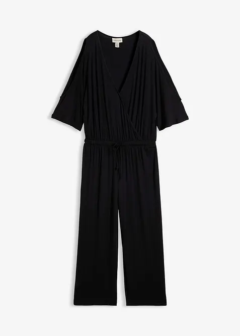 Jersey-Jumpsuit aus flie&szlig;ender Viskose, bonprix