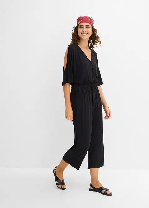 Jersey-Jumpsuit aus flie&szlig;ender Viskose, bonprix