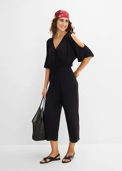 Jersey-Jumpsuit aus flie&szlig;ender Viskose, bonprix