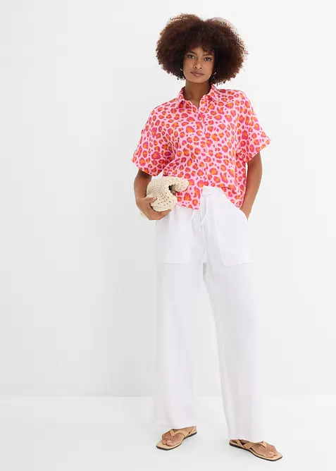 Bluse aus luftigem Musselin, bonprix