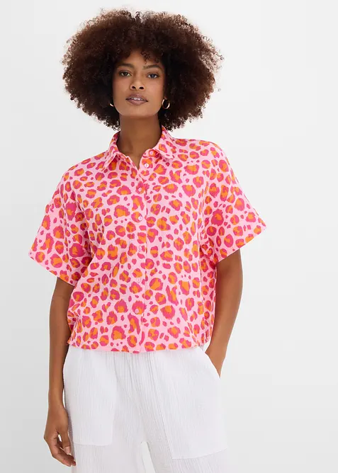 Bluse aus luftigem Musselin, bonprix