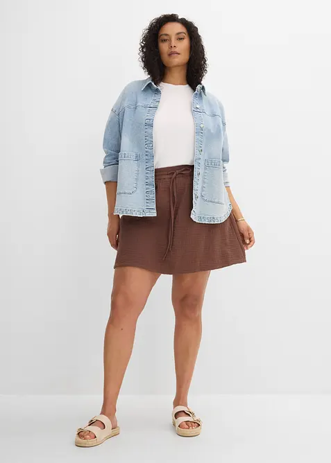 Jupe-short en gaze de coton, bonprix
