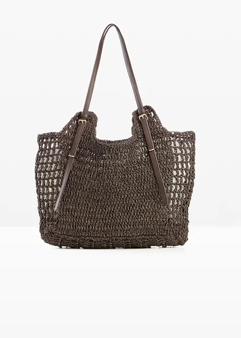 Strohshopper mit Schnallendetails, bonprix