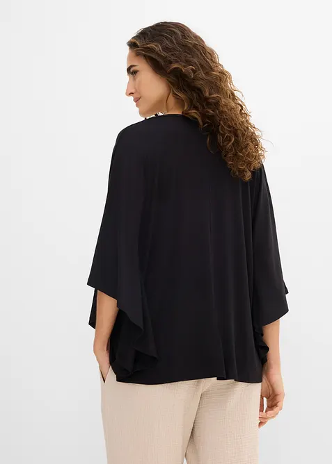 T-shirt en viscose &agrave; manches chauve-souris, bonprix