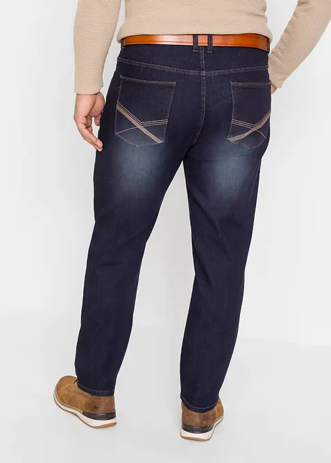 Jean extensible regular &agrave; taille &eacute;lastiqu&eacute;e, droit, bonprix