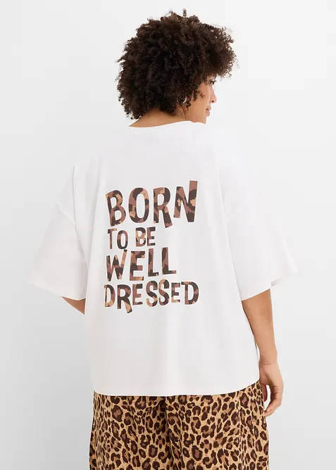 T-shirt oversize 100% coton, bonprix
