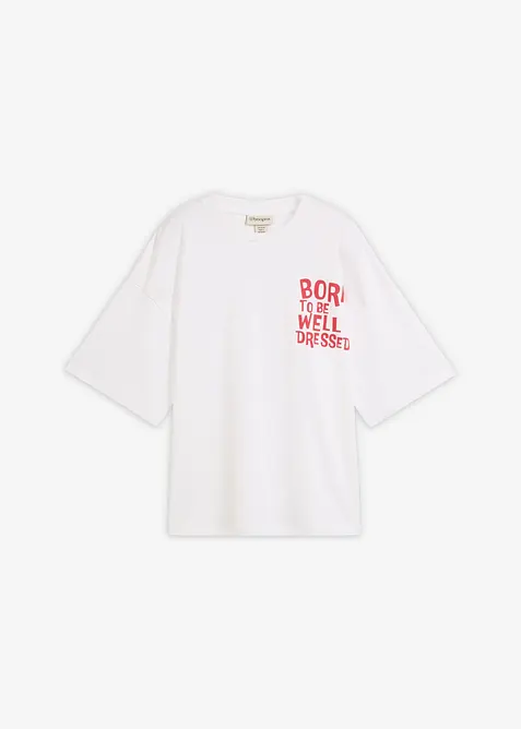 Oversize-Shirt aus reiner Bio-Baumwolle, bonprix