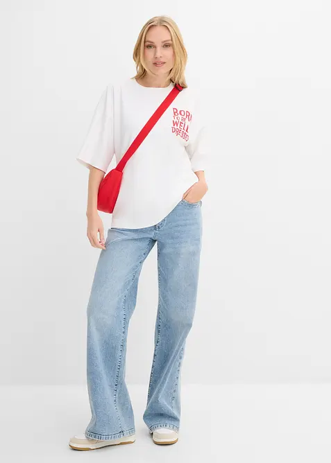 Oversize-Shirt aus reiner Bio-Baumwolle, bonprix