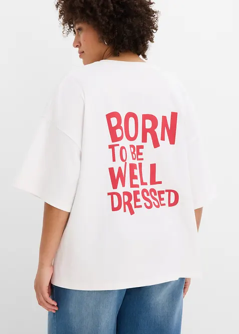 Oversize-Shirt aus reiner Bio-Baumwolle, bonprix