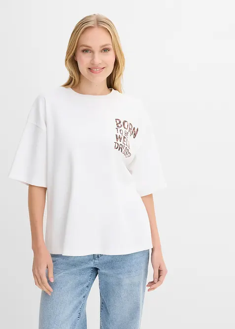 Oversize-Shirt aus reiner Bio-Baumwollle, bonprix