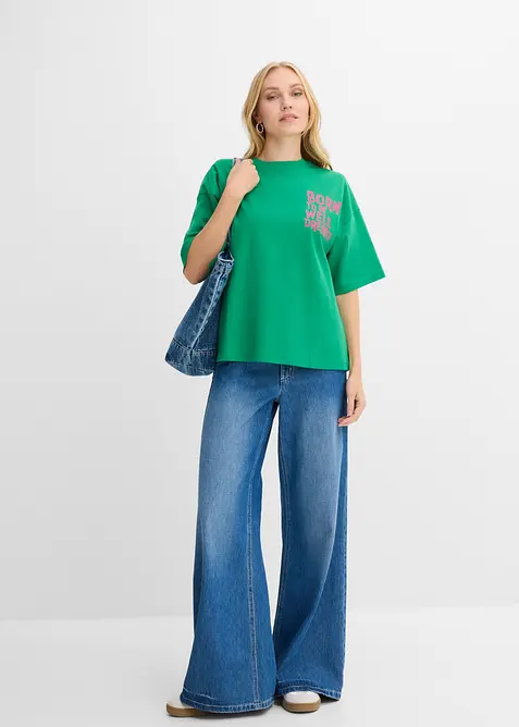 Oversize-Shirt aus reiner Bio-Baumwolle, bonprix