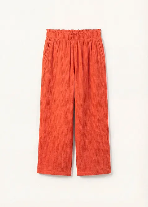 Pantalon large en gaze de coton, bonprix