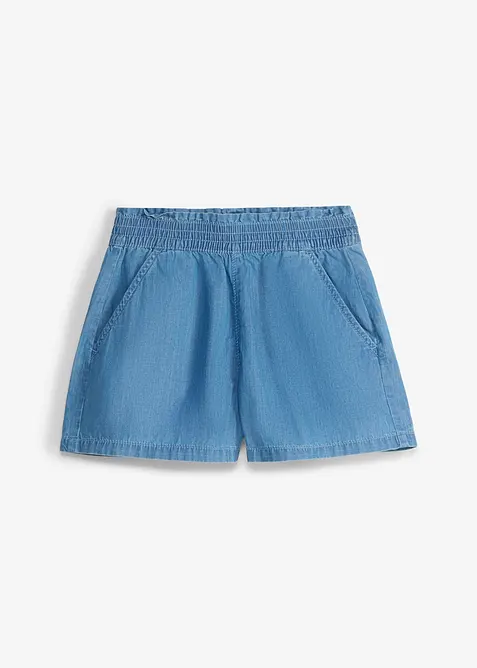 Short 100% coton avec taille &eacute;lastiqu&eacute;e, bonprix