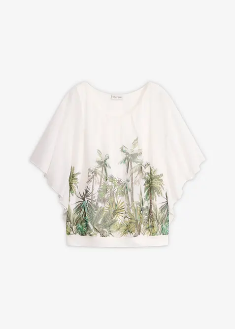 Blouse en mousseline avec top int&eacute;gr&eacute;, bonprix