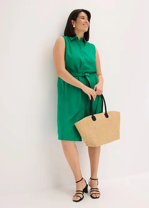 Robe chemise en viscose, bonprix