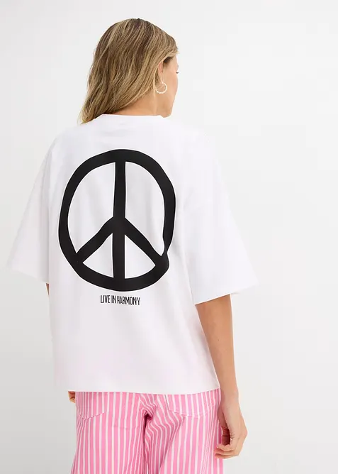 Oversize-Shirt aus reiner Bio-Baumwolle, bonprix
