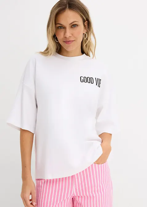 Oversize-Shirt aus reiner Bio-Baumwolle, bonprix