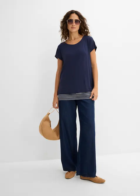 T-shirt 2 en 1, bonprix