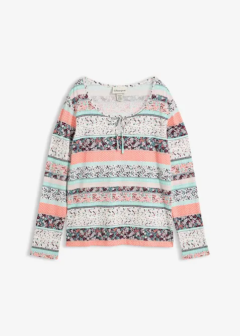 Tunique T-shirt &agrave; manches longues, bonprix