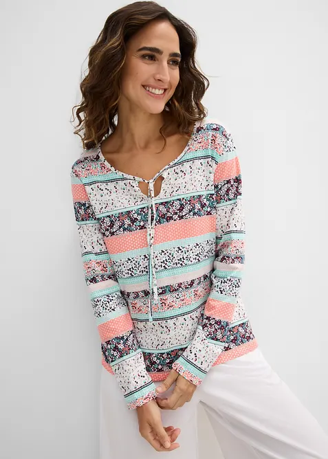 Tunique T-shirt &agrave; manches longues, bonprix