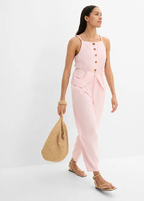 Blazer sans manches en lin m&eacute;lang&eacute;, bonprix