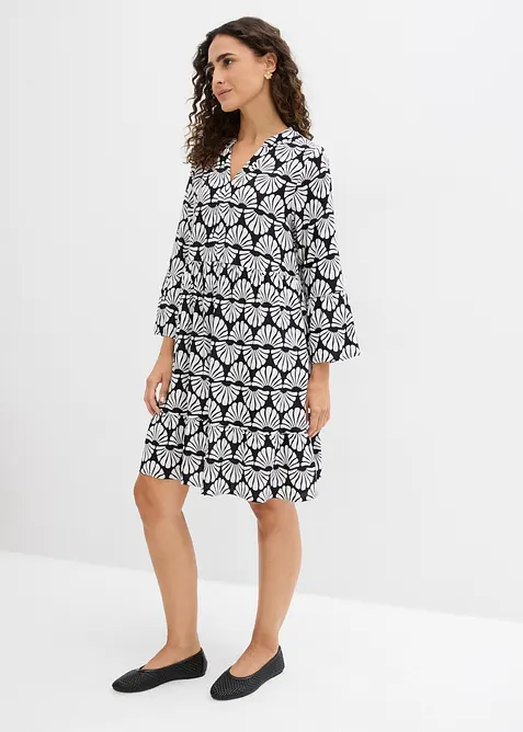 Tunika-Kleid aus flie&szlig;ender Viskose, bonprix