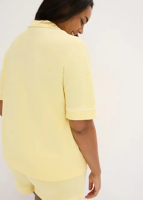 Pyjashort en viscose m&eacute;lang&eacute;e, bonprix