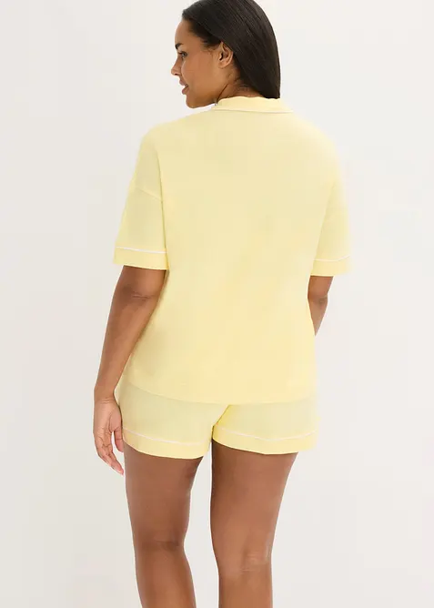 Pyjashort en viscose m&eacute;lang&eacute;e, bonprix
