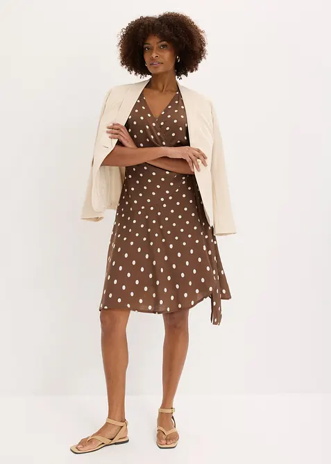 Robe portefeuille fluide, bonprix