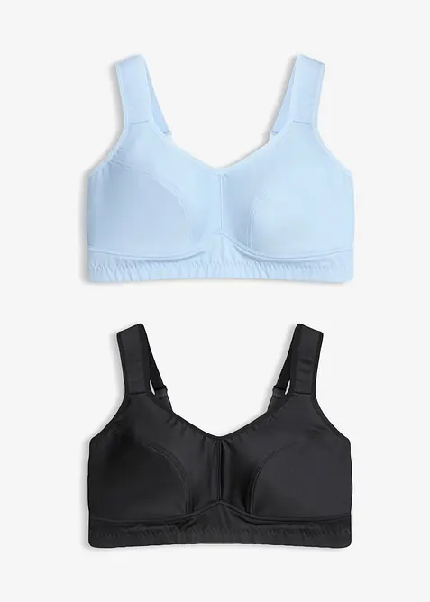 Sport-BH mit mittlerem Halt (2er Pack), bonprix