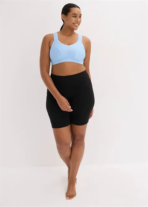 Lot de 2 soutiens-gorge de sport, maintien mod&eacute;r&eacute;, bonprix