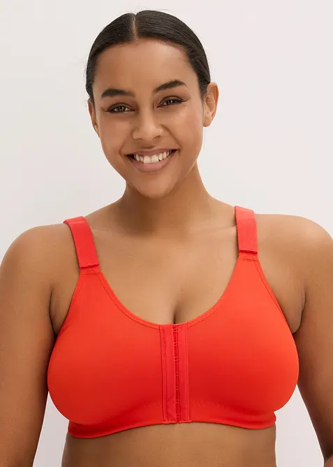 Soutien-gorge de sport fermeture devant, maintien mod&eacute;r&eacute;, bonprix