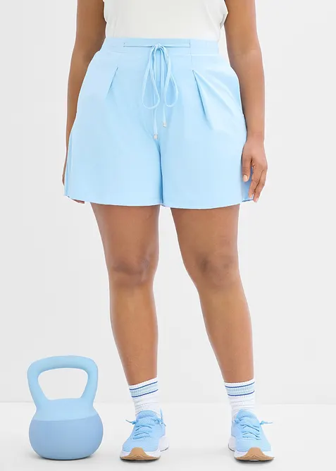 Short ultra l&eacute;ger &agrave; plis d&eacute;coratifs, s&eacute;chage rapide, bonprix