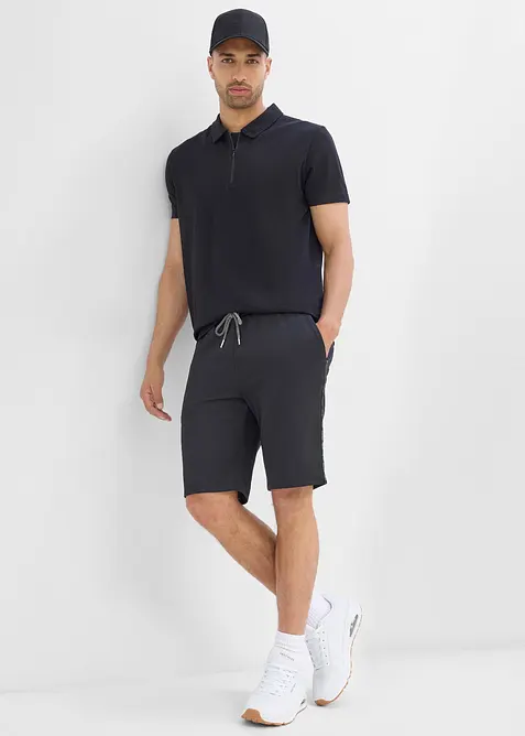 Polo de sport &agrave; col zipp&eacute; pour homme, s&eacute;chage rapide, bonprix