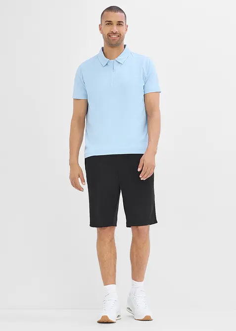 Polo de sport &agrave; col zipp&eacute; pour homme, s&eacute;chage rapide, bonprix