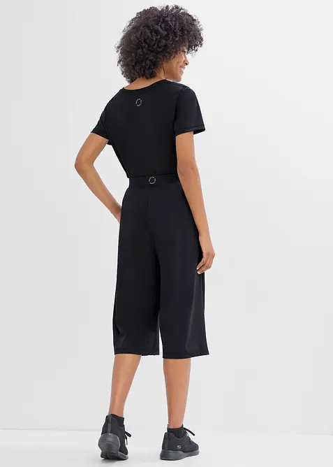 Ultraleichte Sport-Culottes mit Zierfalten, schnelltrocknend, bonprix