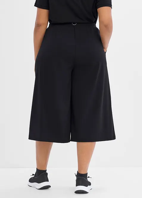 Ultraleichte Sport-Culottes mit Zierfalten, schnelltrocknend, bonprix