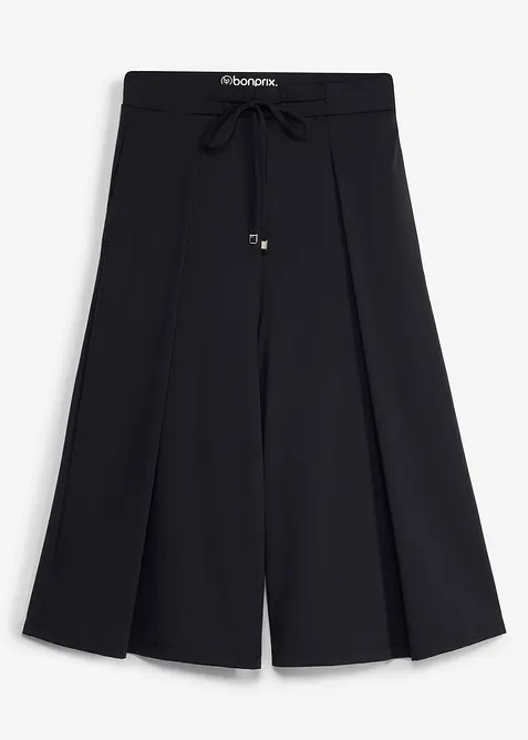 Ultraleichte Sport-Culottes mit Zierfalten, schnelltrocknend, bonprix