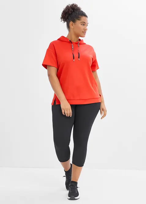 Sport-Shirt mit Kapuze, schnelltrocknend, bonprix