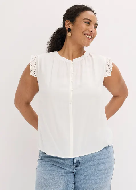 Blouse sans manches en viscose, bonprix